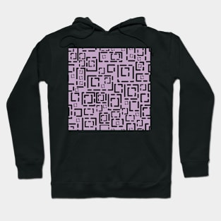 Decorator 2021 Blocks Black on Mauve 5748 Hoodie